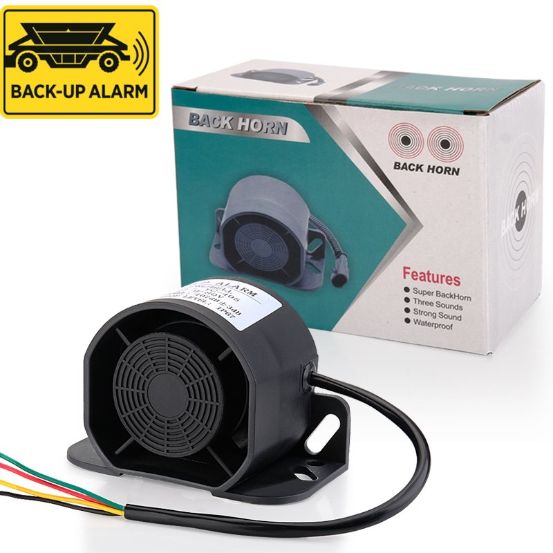 High quality electric reversing alarm car horn 24v smart vehicle safety reverse alarm for truck trailer