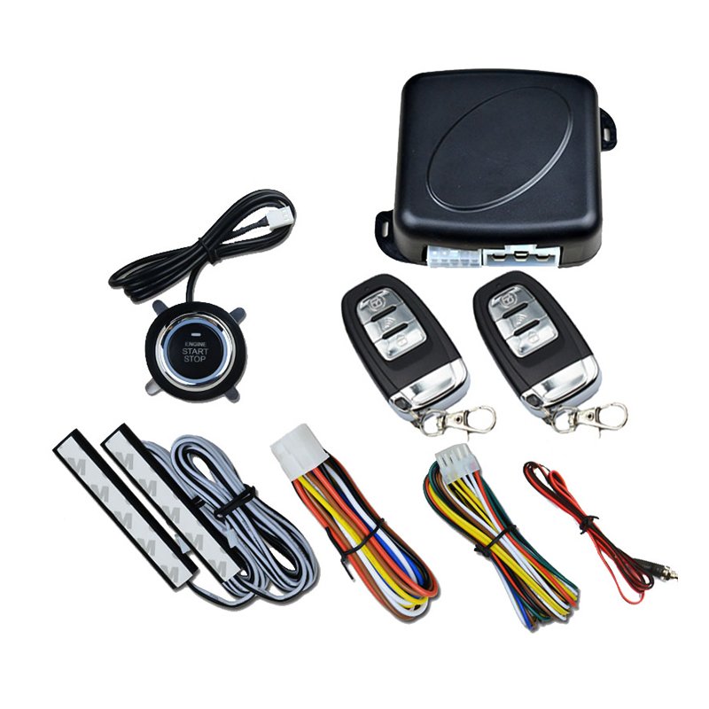 Universal Car Alarm Central Door Lock Unlock Keyless PKE System Remote Engine Start Car Alarm Systems