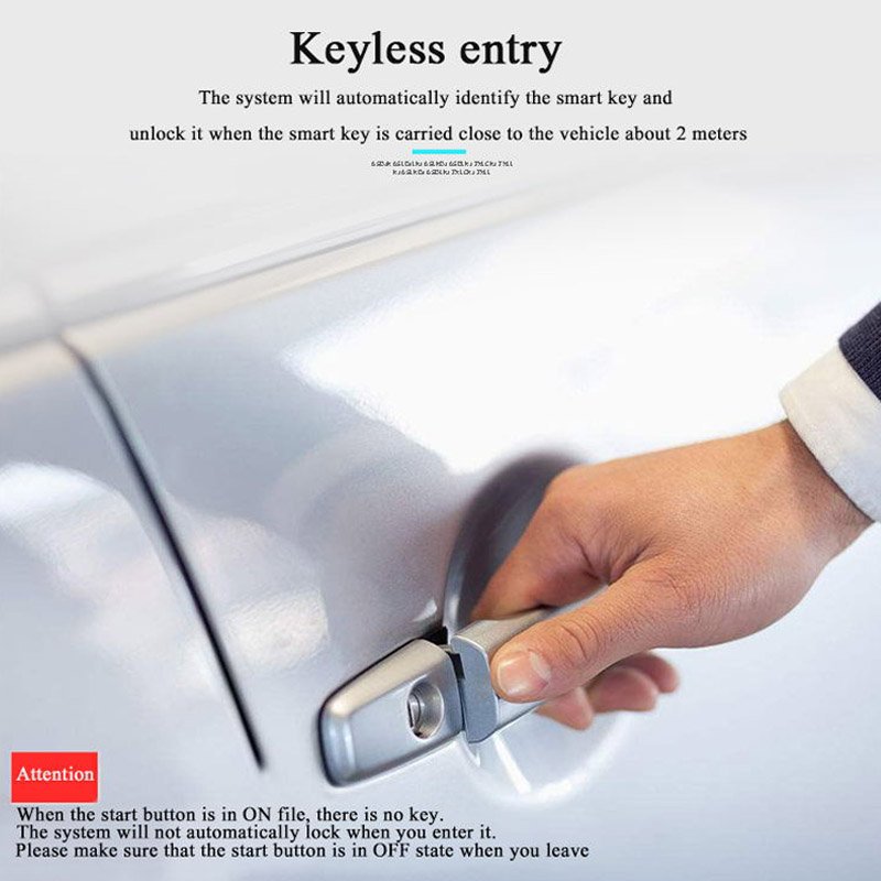 Hot Sales Suitable for Kia 12V Car Modification One Key Start Switch Ignition Keyless Access Remote Central Lock Anti-theft