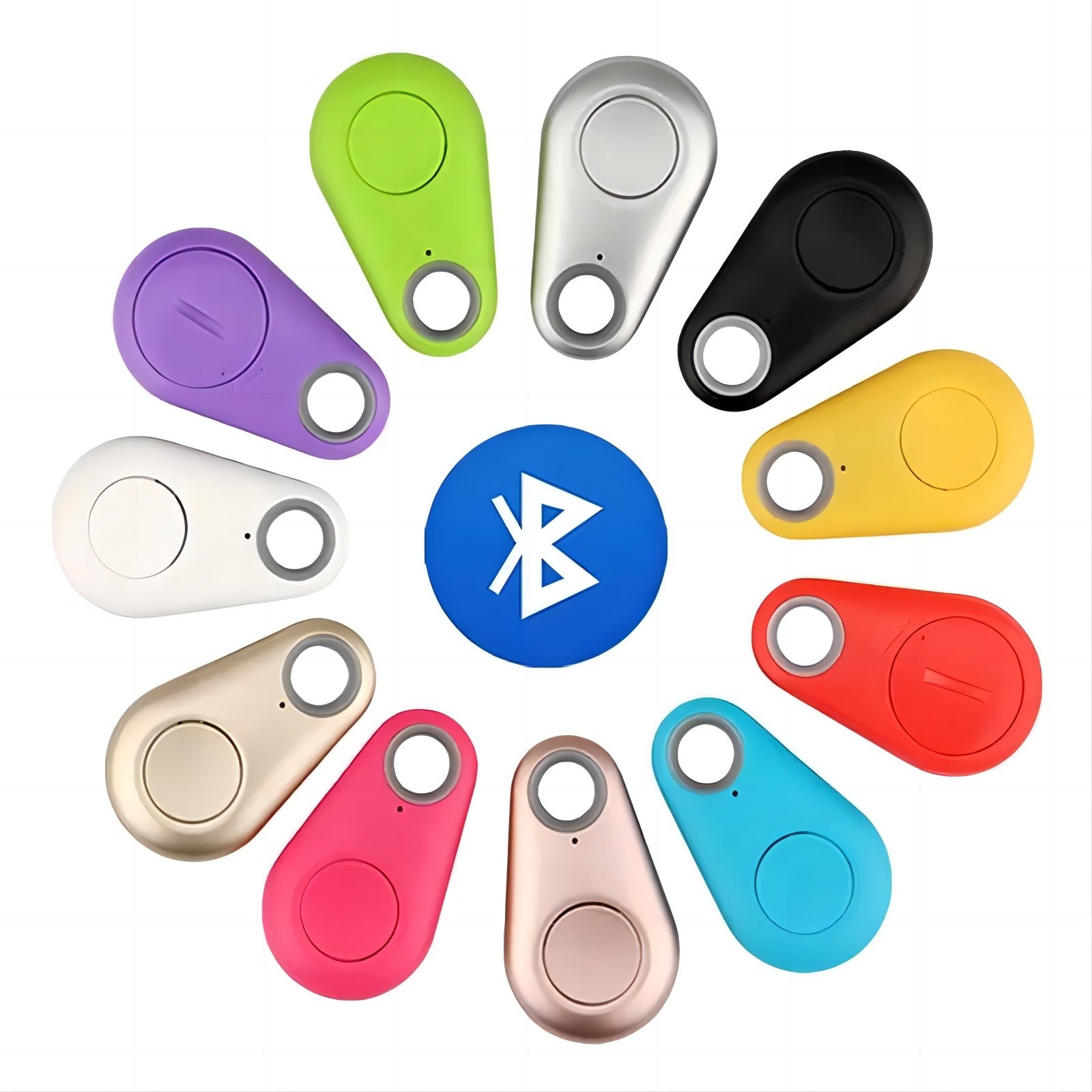 Pets Accessories Mini GPS Tracers Anti-Lost Waterproof Bluetooth GPS Locator Tracer for Dog Cat Kids Key GPS Dog Tracker Smart