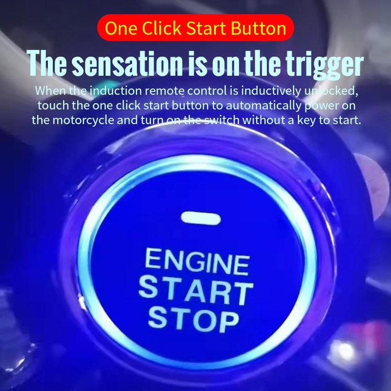 Factory Price Motorcycle Alarm System With Engine Start Button