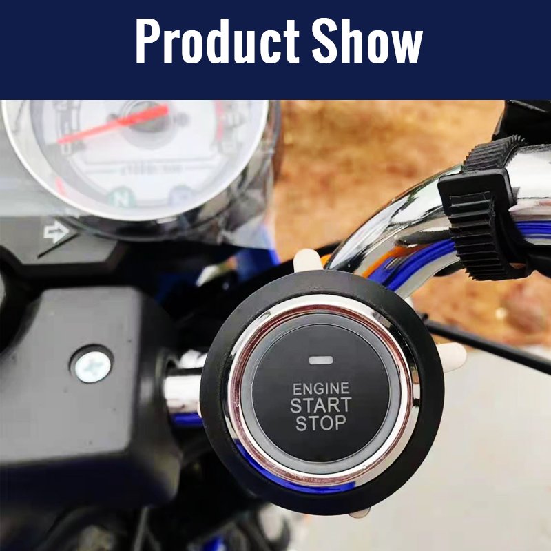 Factory Price Motorcycle Alarm System With Engine Start Button
