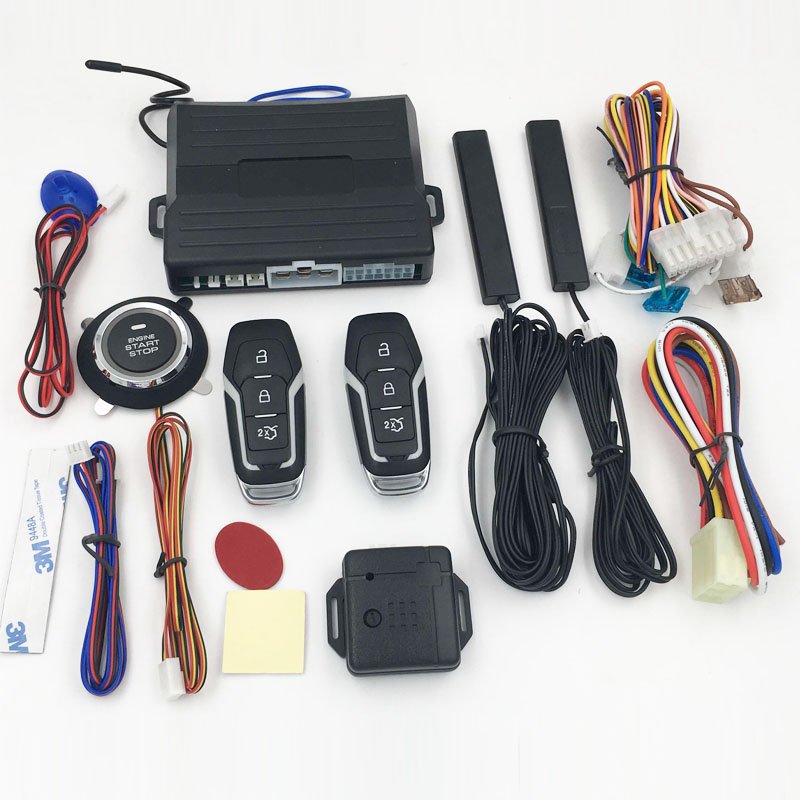 Hot Selling PKE One Way Car Alarm System with Smart Push Start Stop Button and Engine Start Stop