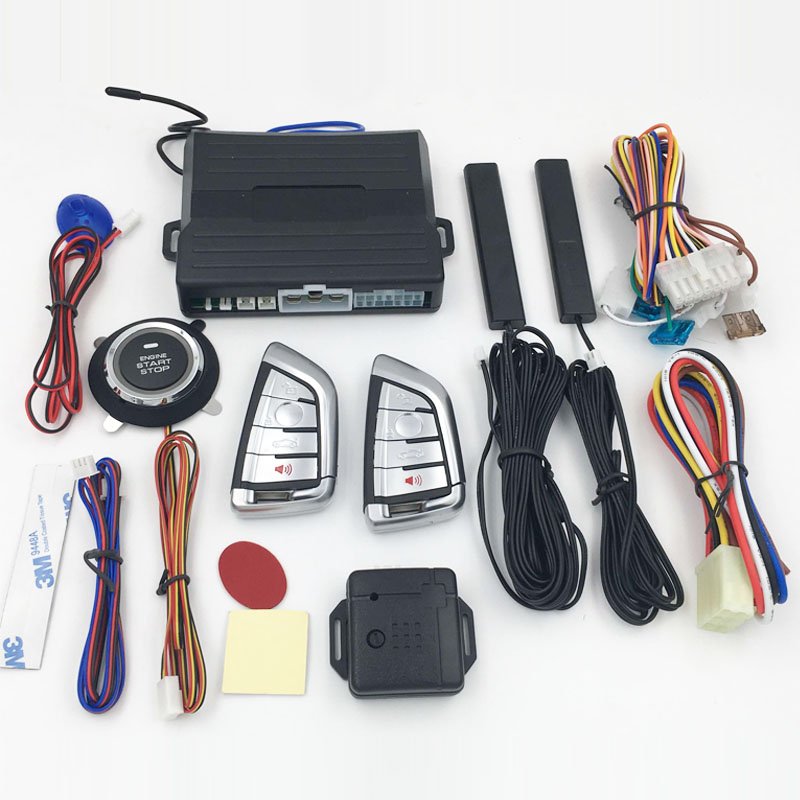 Hot Selling PKE One Way Car Alarm System with Smart Push Start Stop Button and Engine Start Stop