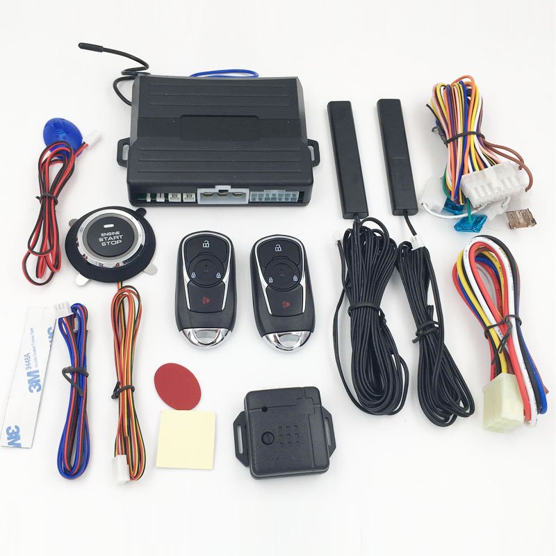 Hot Selling PKE One Way Car Alarm System with Smart Push Start Stop Button and Engine Start Stop