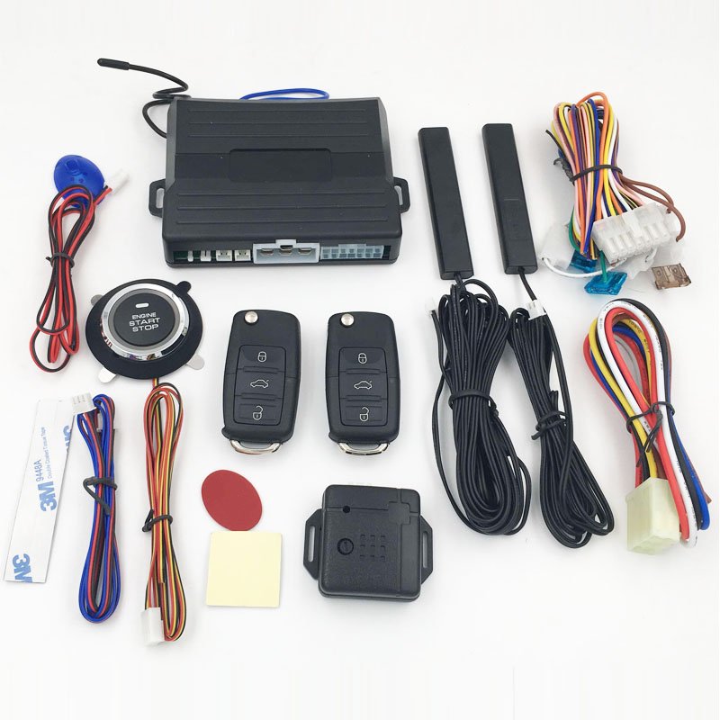 Hot Selling PKE One Way Car Alarm System with Smart Push Start Stop Button and Engine Start Stop