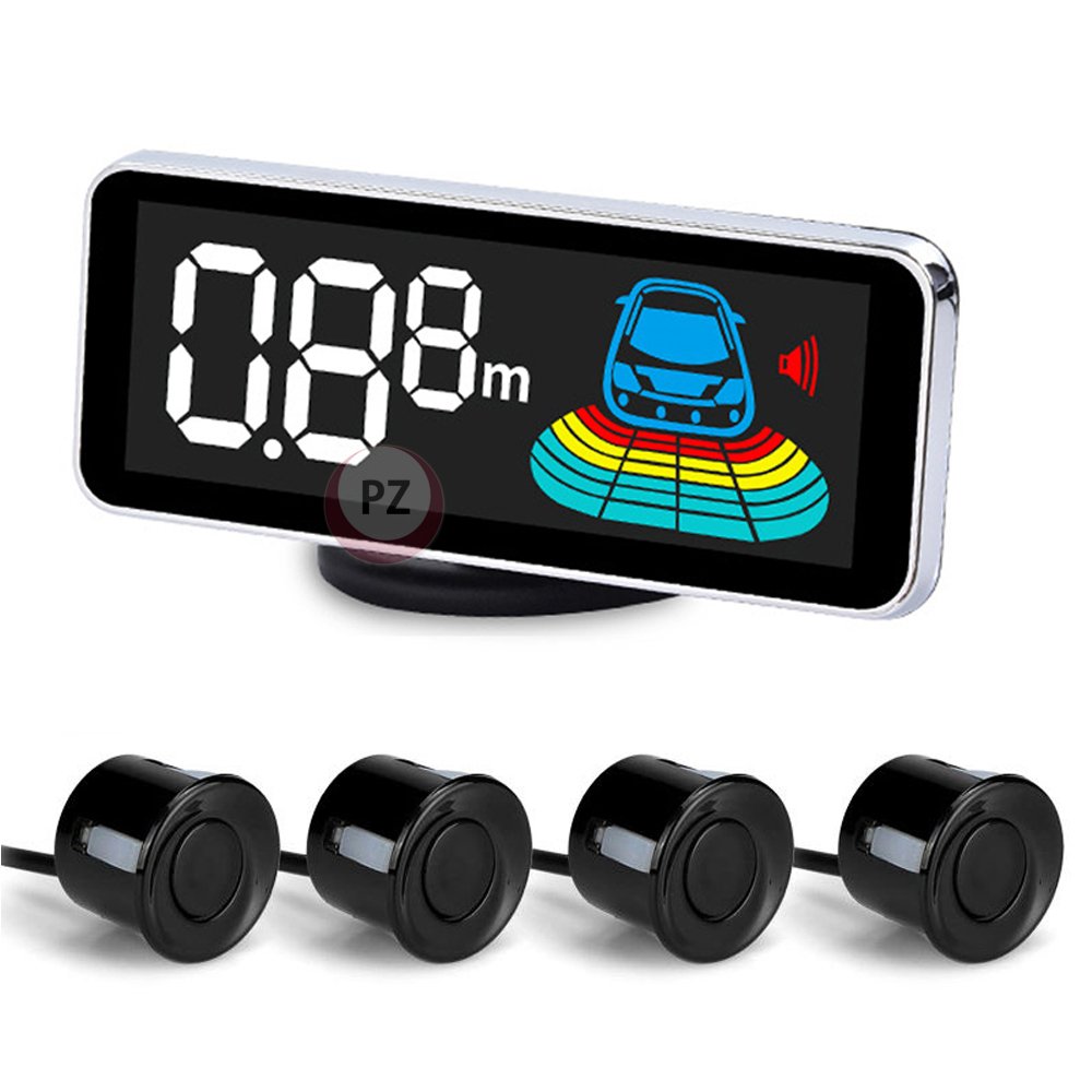 Auto Reverse Backup Radar Detector Reverse Car Camera Car Parking Sensor with 4 Sensors LED Alarm Car Reversing Aid