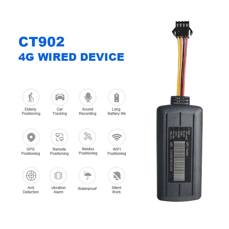 Real-Time Tracking Global Logistics Geo-Fencing Wired 4G Real Time Tracking Security Protection Car Tracking Device
