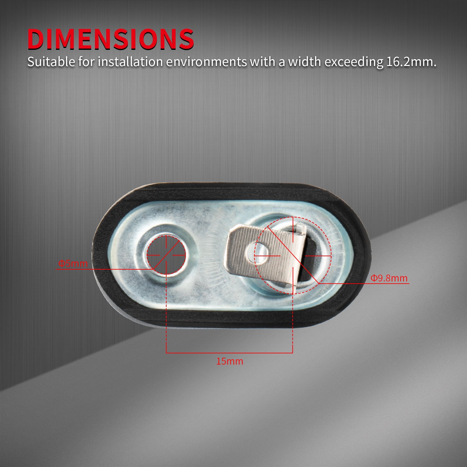 Universal Car 12 Volt Safety Hood Door Pin Switch Momentary 20A 12V DC ON-(OFF) Side Door Control Switch for Auto Truck