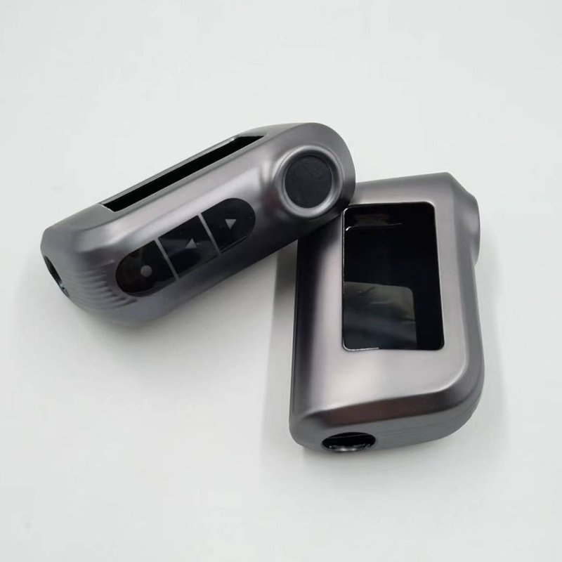 TPU Metal Grey Car Keychain Box Starline Russian Bidirectional Car Alarm LCD Remote Control