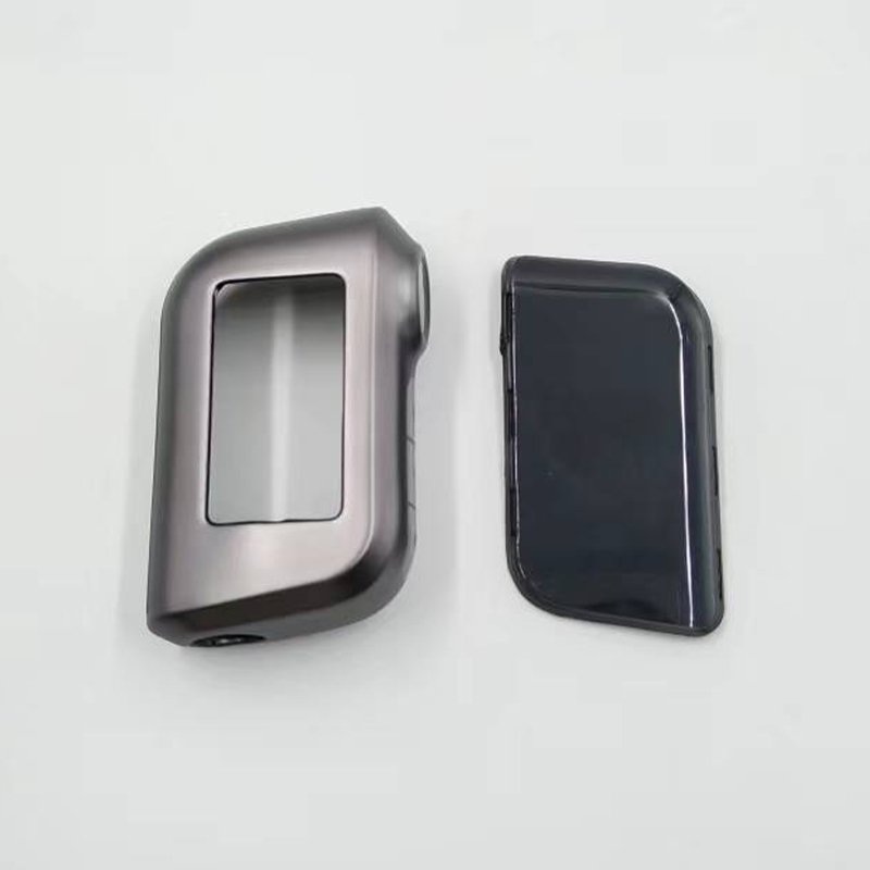 TPU Metal Grey Car Keychain Box Starline Russian Bidirectional Car Alarm LCD Remote Control