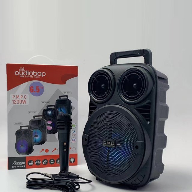 6.5 Inch Speaker Car Audio Portable Mobile Music Mini Speaker with Fm Radio Microphone