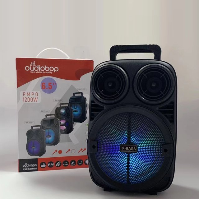 6.5 Inch Speaker Car Audio Portable Mobile Music Mini Speaker with Fm Radio Microphone