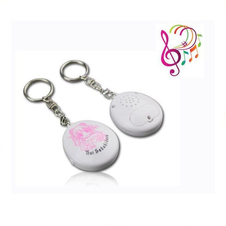 Custom Car Shape Push Button Keychains with Pre-Recorded Sound Factory Alarms Buzzers Sirens