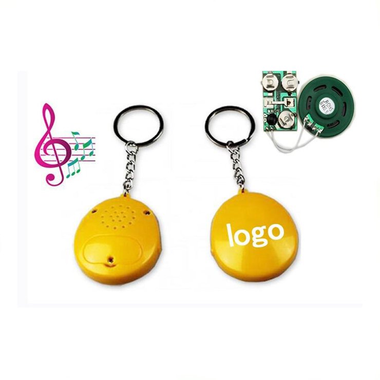 Custom Car Shape Push Button Keychains with Pre-Recorded Sound Factory Alarms Buzzers Sirens