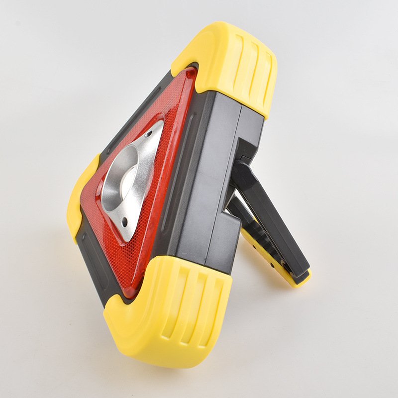 Portable Battery Powered Car Triangle Warning Light Reflective Emergency Traffic Sign Recognition Barricade Safety Tool