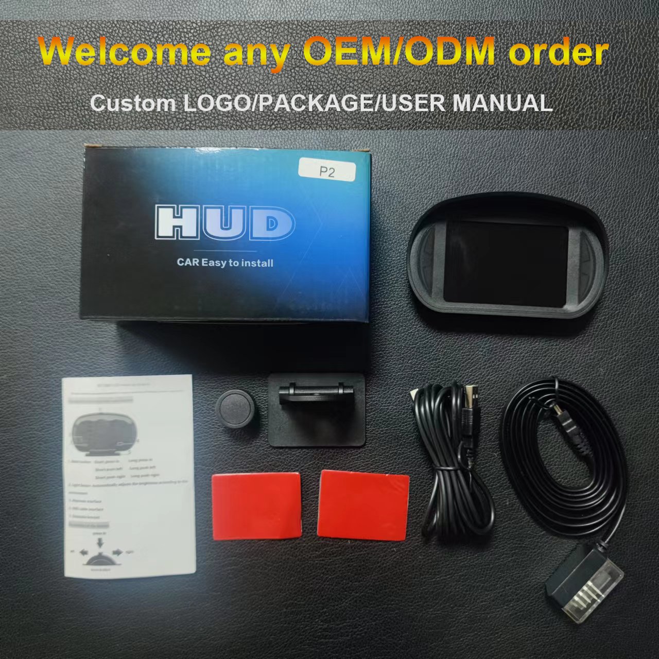 Factory Popular P2 OBD2 GPS Auto Diagnostic Tool LCD Display Head up HUD Speed Gauge Slope Meter for Car Electronics