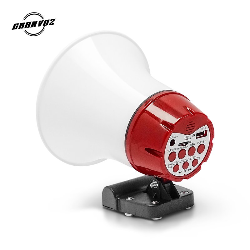 Professional Audio Car Horn Megaphone Speaker Magnetic Stand Portable Microphone Radio Megaphone