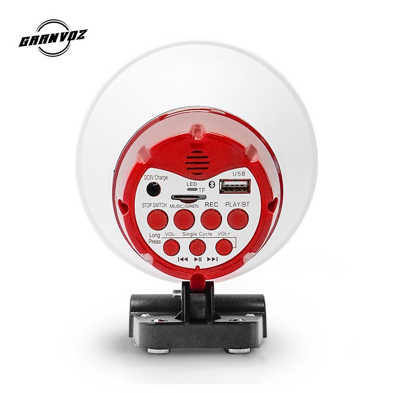 Professional Audio Car Horn Megaphone Speaker Magnetic Stand Portable Microphone Radio Megaphone