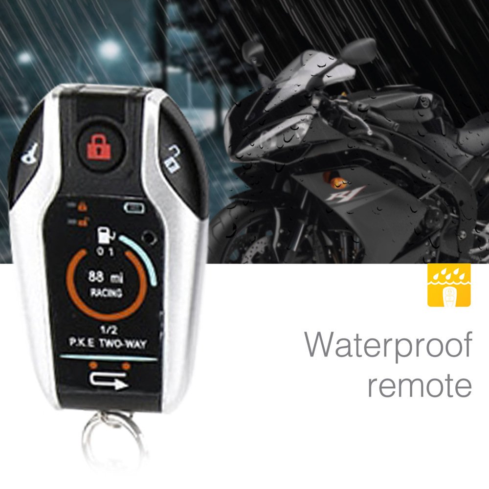 Motorcycle Bidirectional Anti-theft Device with Automatic Locking Unlock One Key Start Flameout Function Alarm