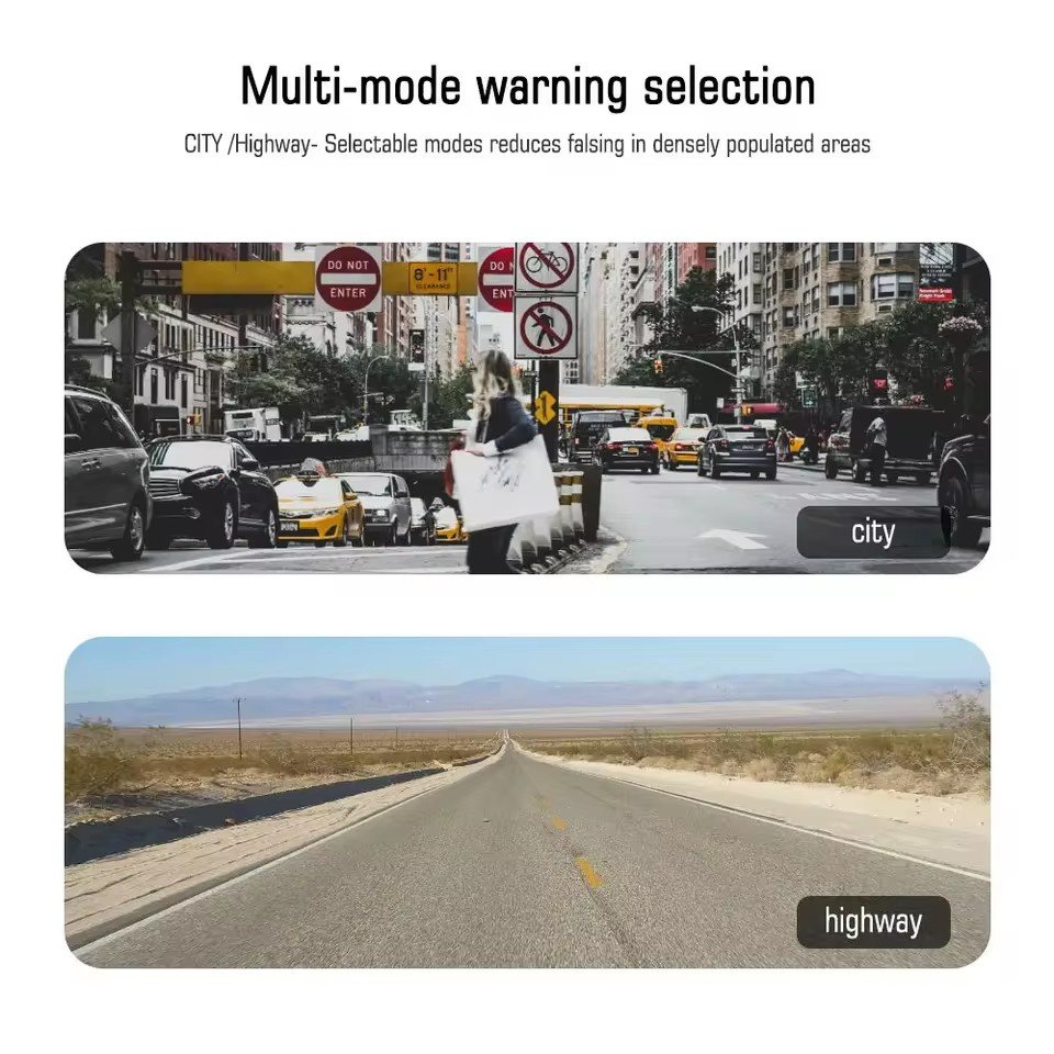 Car Radar Detector With TFT Screen Signature Antiradar System Video Recorder & Rearview Mirror Camera English Menu & Speed Alarm