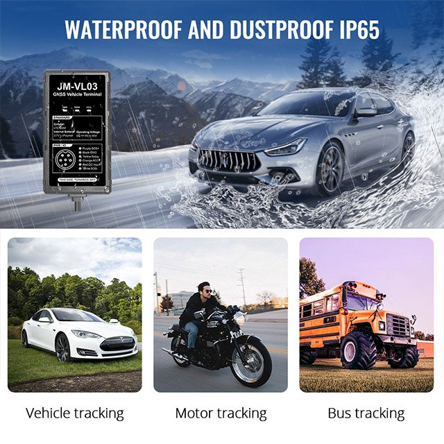 Jimi VL03 Waterproof Engine Start Stop Location Device Gps 4G Motorcycle Vehicle Real Time Locator Gps Fleet Management Tracking