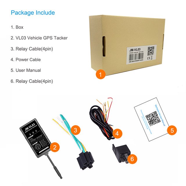 Jimi VL03 Waterproof Engine Start Stop Location Device Gps 4G Motorcycle Vehicle Real Time Locator Gps Fleet Management Tracking