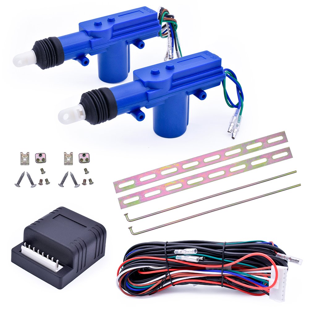 Factory Hotsale South America DC 12V Universal Car Remote Central Power Door Locking 4 Doors Car Central Lock System Blue Color