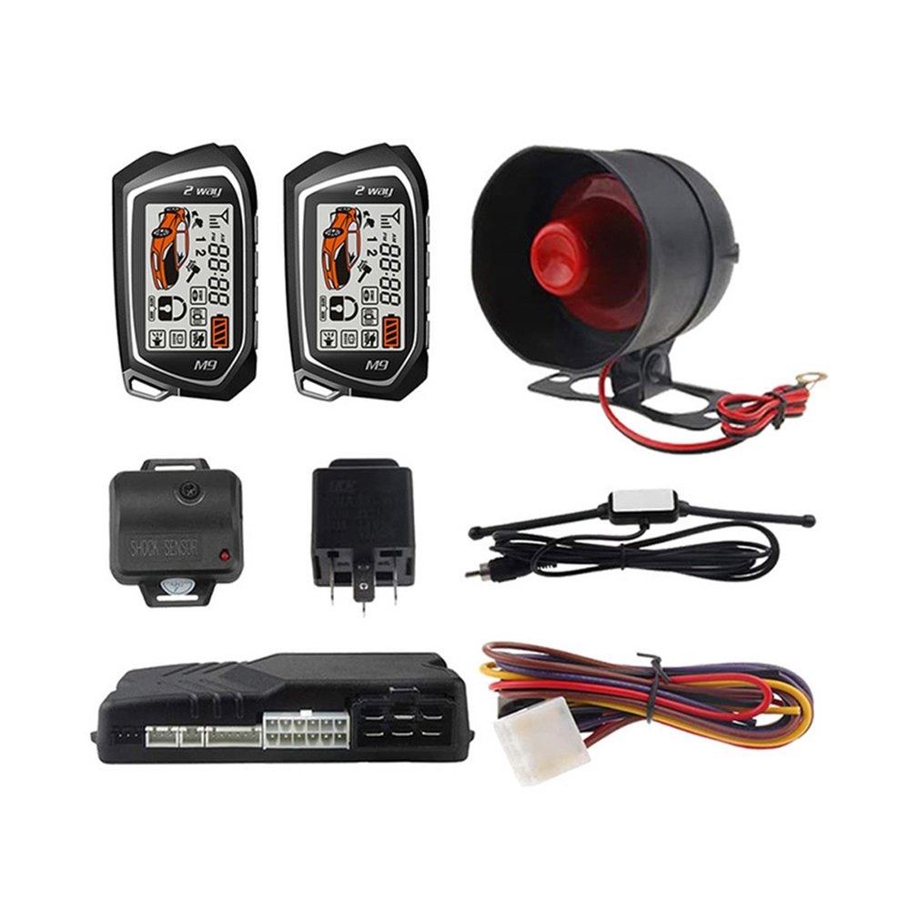 Remote Start Two Way Car Security APP Control PKE Smart Car Alarm System LC090