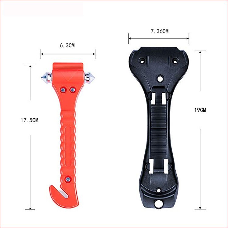 With Anti-theft Sound and Light Alarm Car Emergency Escape Broken Window Safety Glass Hammer Factory Wholesale