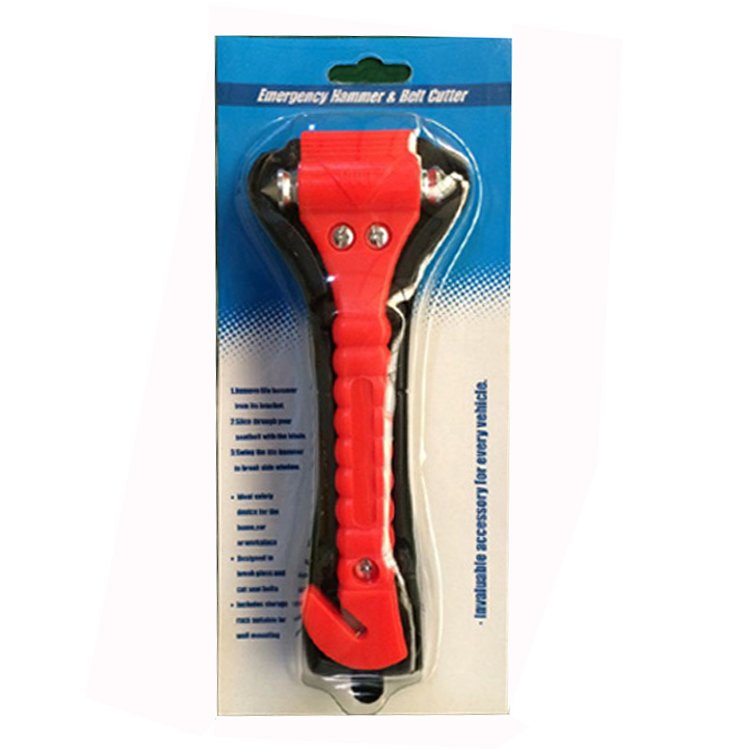 With Anti-theft Sound and Light Alarm Car Emergency Escape Broken Window Safety Glass Hammer Factory Wholesale