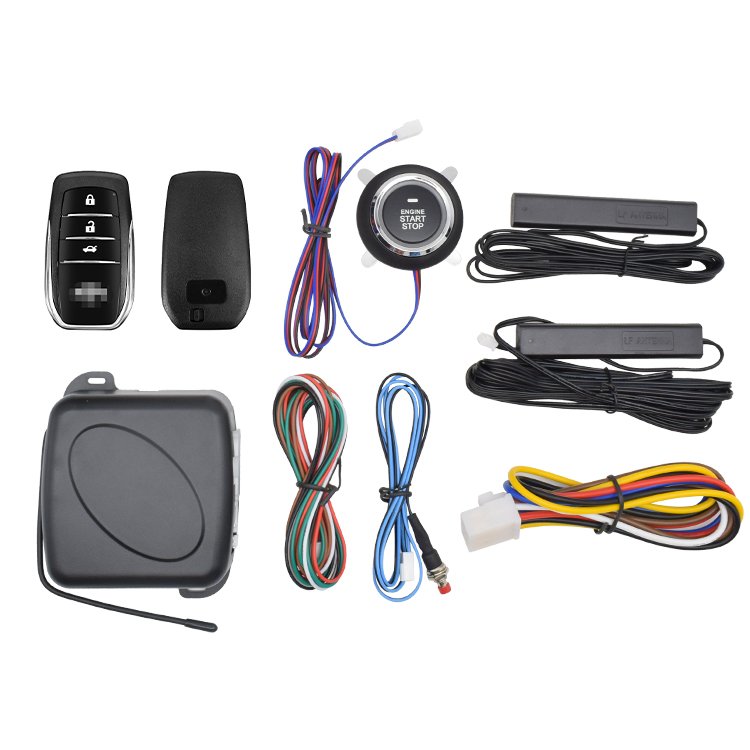 PKE Car Alarm System With Engine Push Start Stop Button Pke Keyless Push Button Start