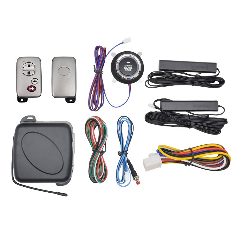 PKE Car Alarm System With Engine Push Start Stop Button Pke Keyless Push Button Start