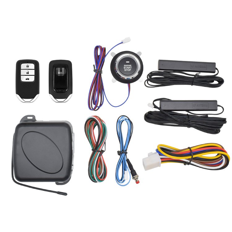 PKE Car Alarm System With Engine Push Start Stop Button Pke Keyless Push Button Start