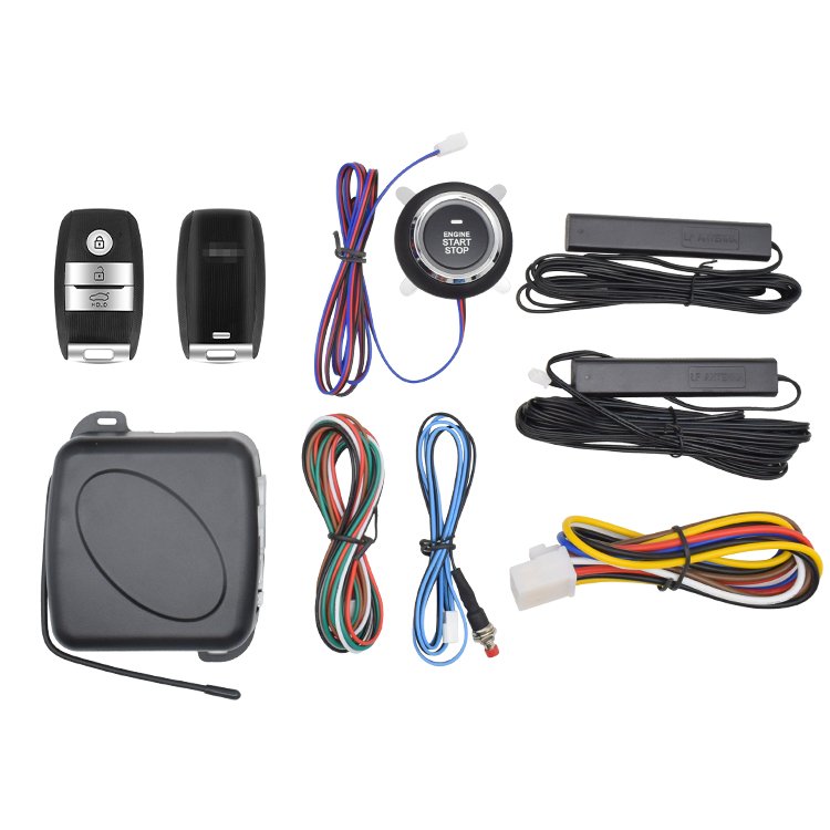PKE Car Alarm System With Engine Push Start Stop Button Pke Keyless Push Button Start