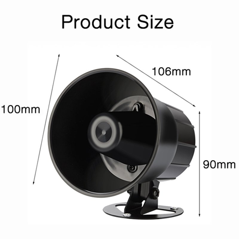 12V 15W 20W Wired Alarm Siren Security Loud Electronic Horn Sirena Car Alarm Siren for Burglar Alarm System