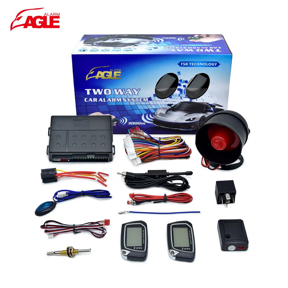 Auto Long Range Security Keyless Entry 2 Way Alarme Auto Car Remote Start Alarm Bt tracker System