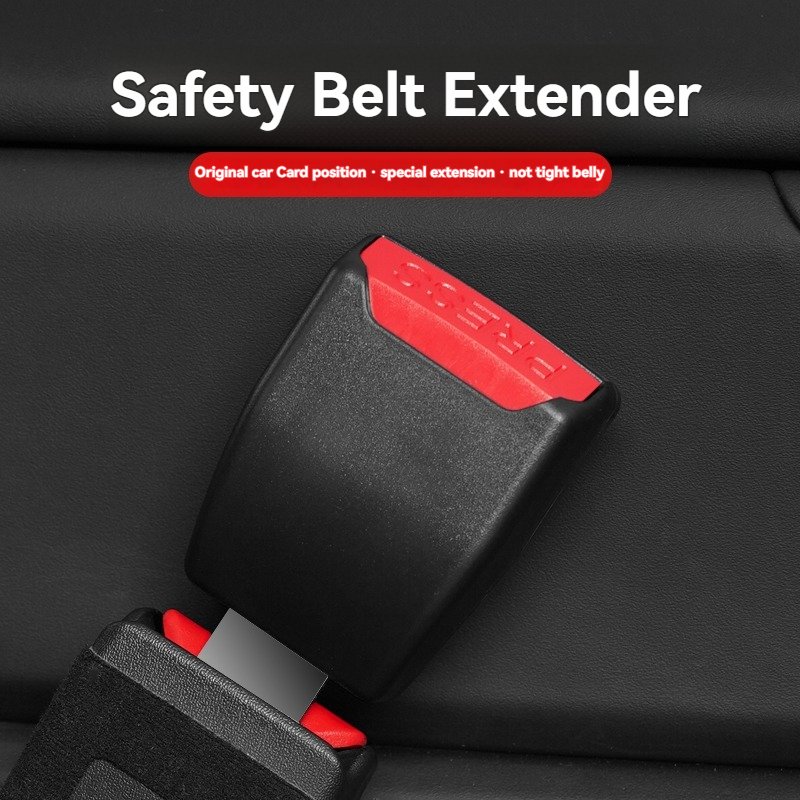 Factory Custom Logo Universal Interior Accessory Seat Belt Extension Safety Belt Buckle Car Seat Belt Extender Adjustable