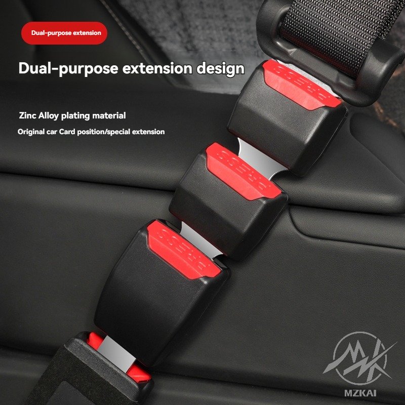 Factory Custom Logo Universal Interior Accessory Seat Belt Extension Safety Belt Buckle Car Seat Belt Extender Adjustable