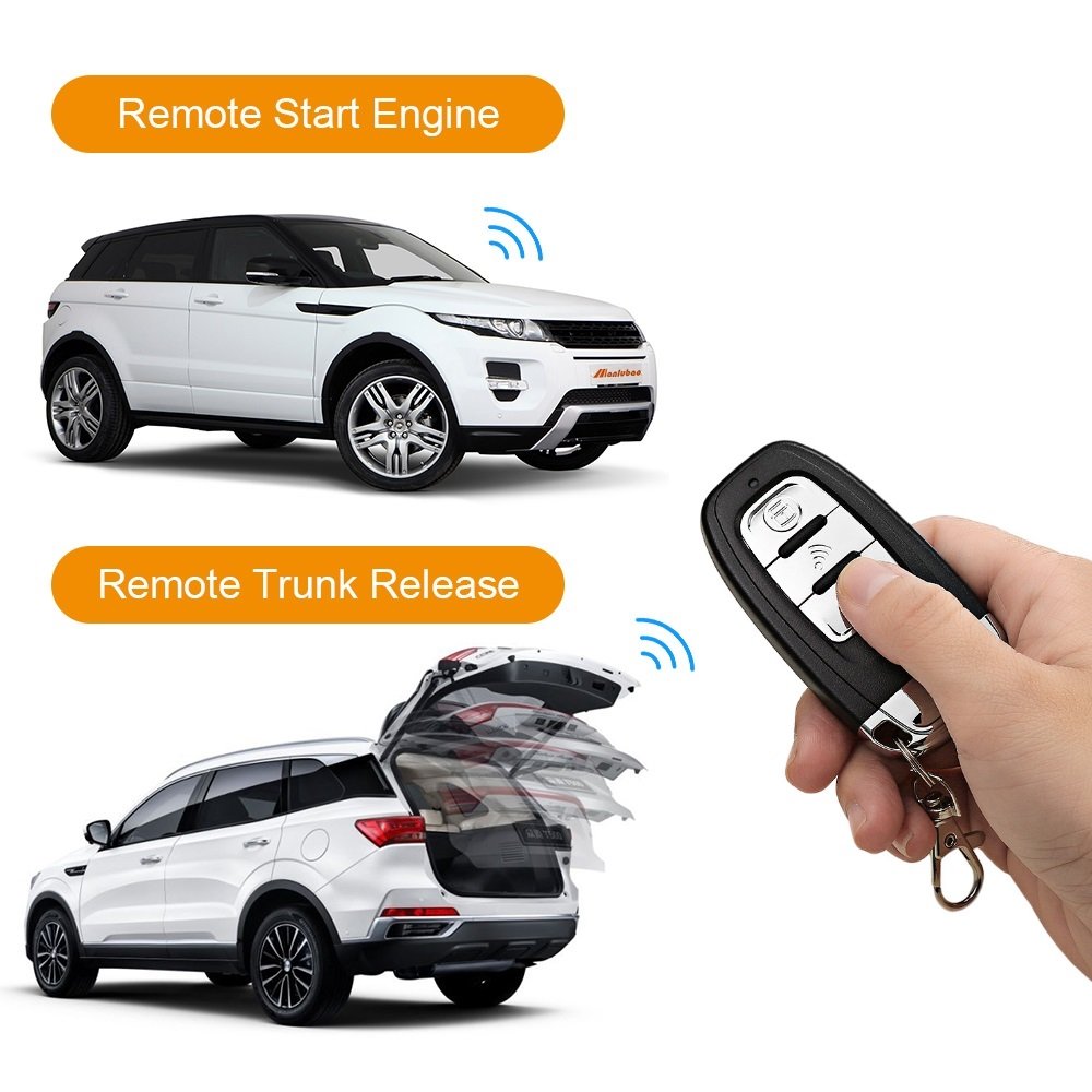 SZDALOS 06C Universal PKE Car Alarm Passive Keyless Entry System Remote Engine Start Stop System