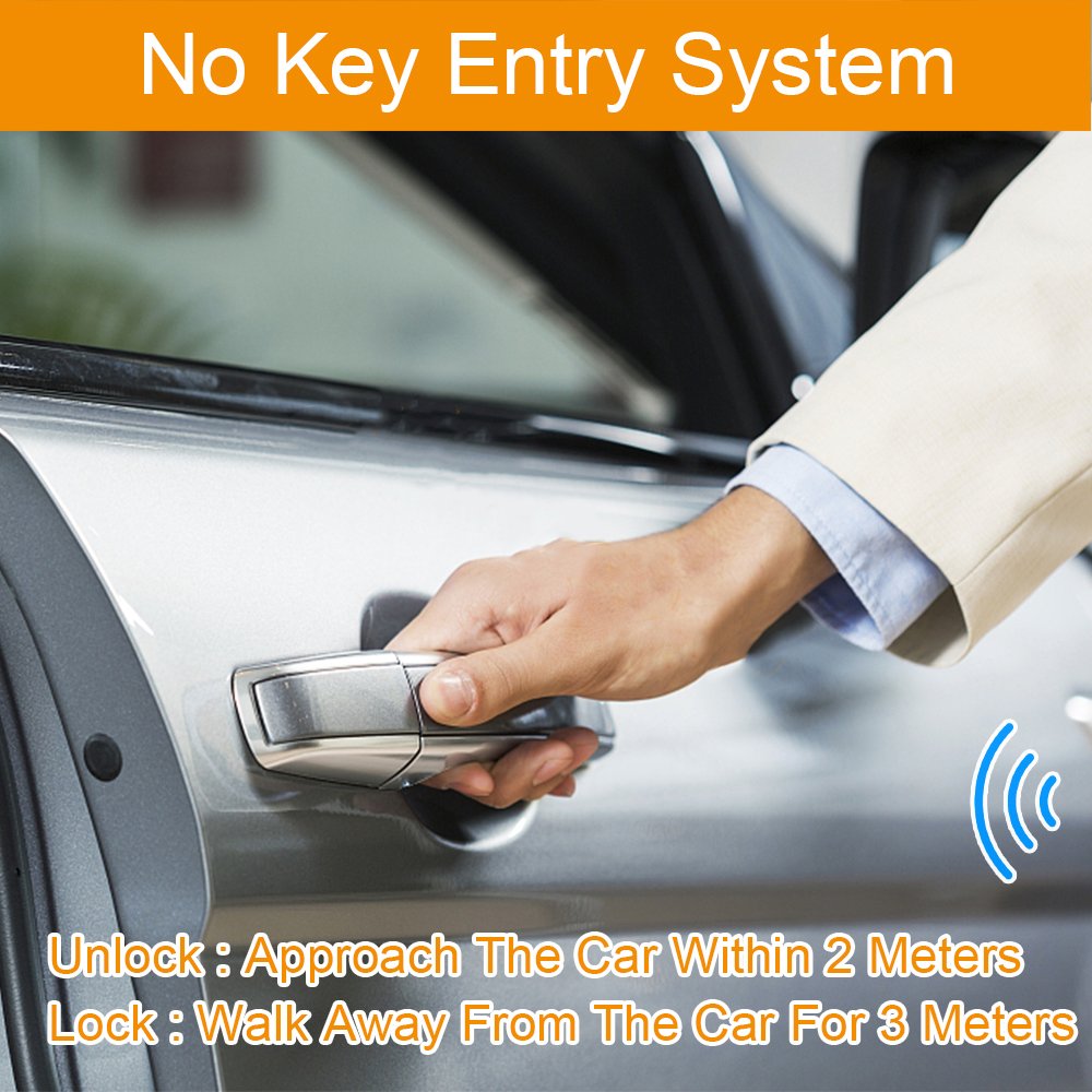 SZDALOS 06C Universal PKE Car Alarm Passive Keyless Entry System Remote Engine Start Stop System