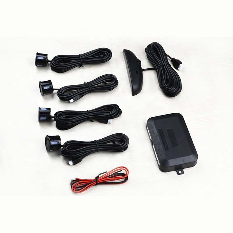LED Parking Sensor System Car Reverse Backup Radar Buzzer Warning Alarm LED Display with 4 Parking Sensors