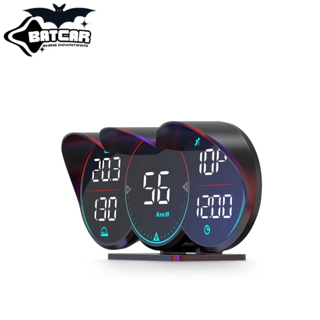2024 Latest HUD Car Head-up Display LCD Smart Instrument Driving Time, Driving Speed and Other Monitoring G17
