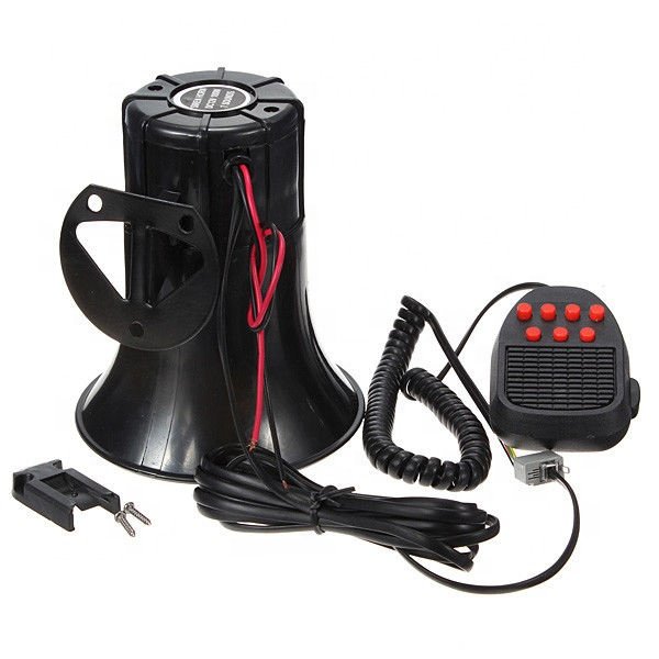 Waterproof 12v 100w 7 Tones Alarm Car Horn Siren Horn With Microphone
