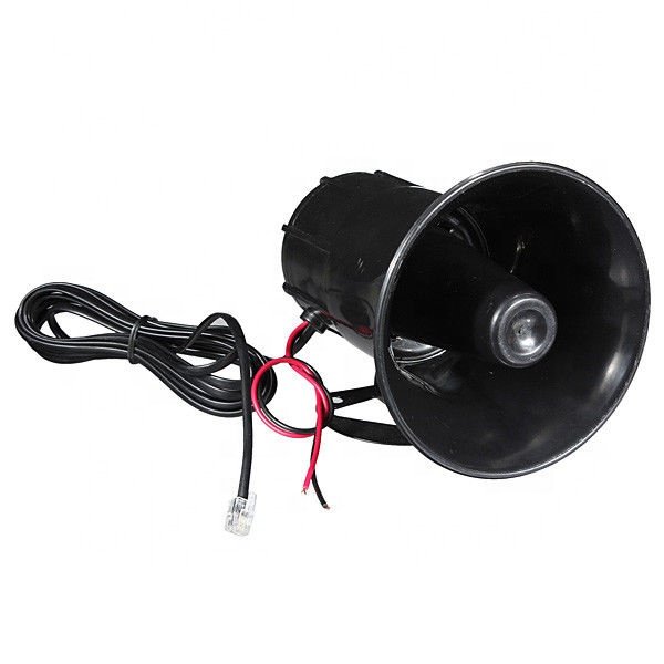 Waterproof 12v 100w 7 Tones Alarm Car Horn Siren Horn With Microphone