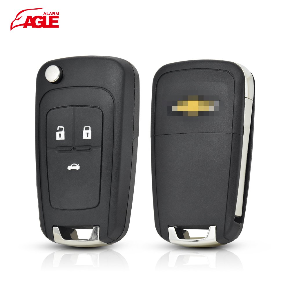 Colombia Hot Selling E687 Car Key Fix Code 4 Buttons Remote Control for Original Chevrolet Car Alarms