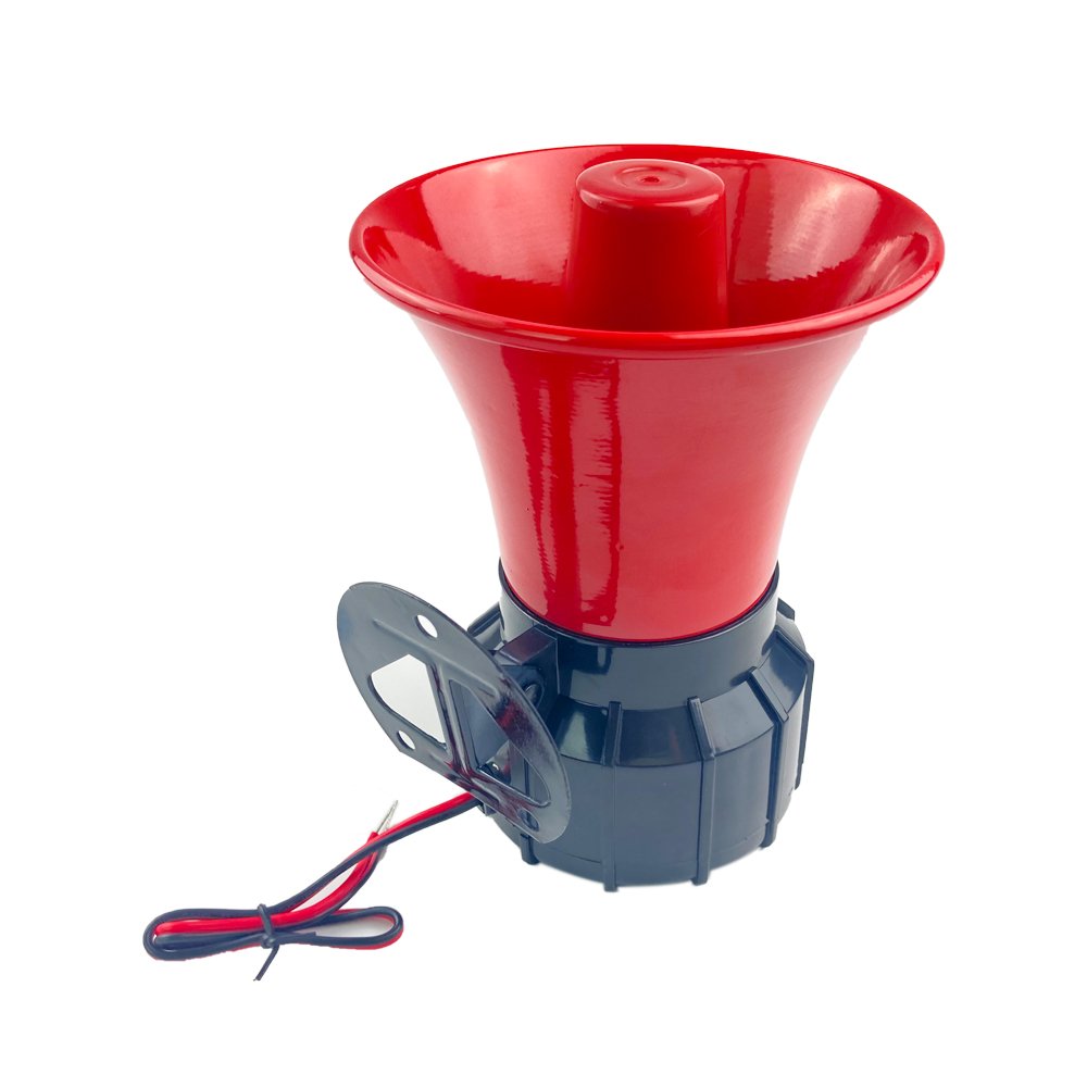 Wired Sirene 220v/12v 20w 1tone/6tone 130db Loud Siren Red Color Industrial Truck Car Alarm Electronic Siren Horn for Security