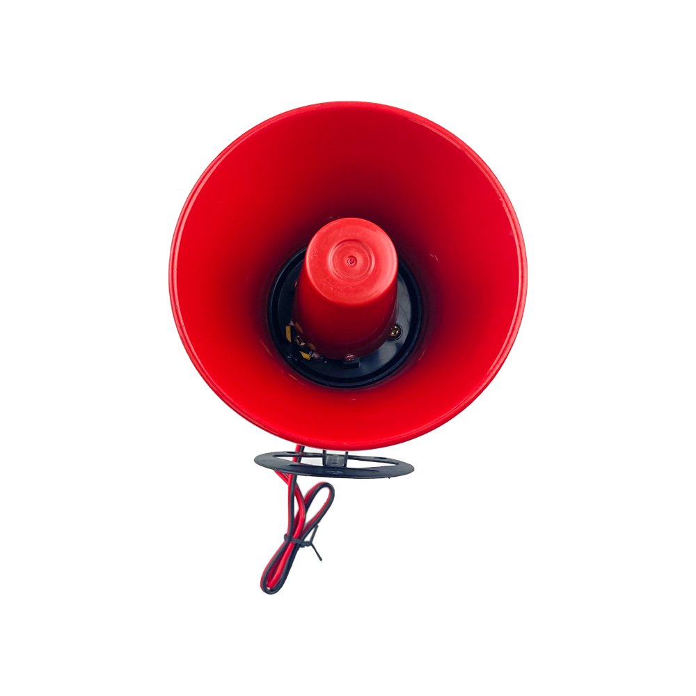 Wired Sirene 220v/12v 20w 1tone/6tone 130db Loud Siren Red Color Industrial Truck Car Alarm Electronic Siren Horn for Security