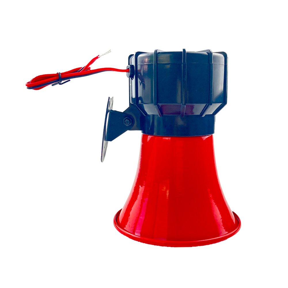 Wired Sirene 220v/12v 20w 1tone/6tone 130db Loud Siren Red Color Industrial Truck Car Alarm Electronic Siren Horn for Security