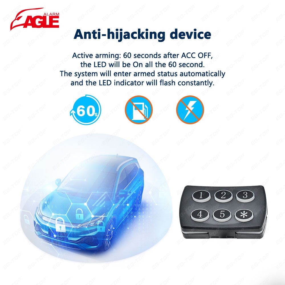 Wholesale Universal Car Alarm Anti Hijack Sistema De Alarma Para Auto With Password Keypad